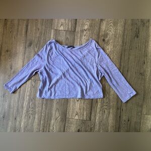 BRANDY MELVILLE | Lavender Crop Top OS